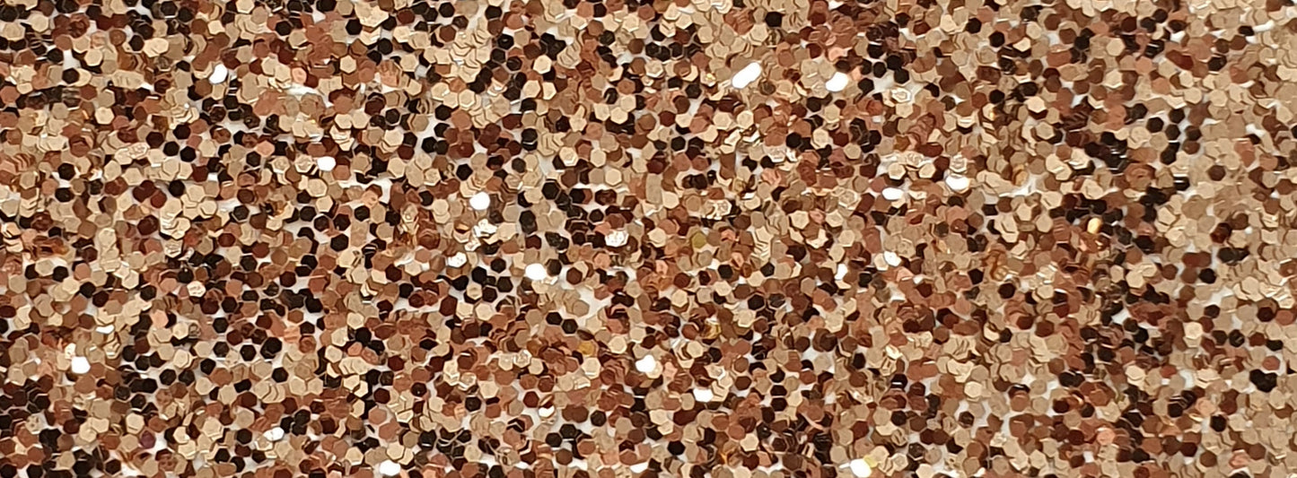 Metallic-Chips, Metallicflakes, Glitzerchips, Glitzerflocken, Einstreuchips, Glitter, Decoflakes in der Farbe Bronze