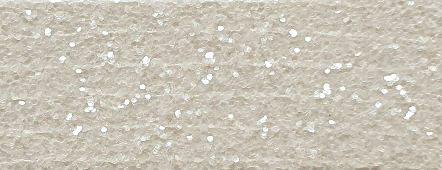 Metallic-Chips, Metallicflakes, Glitzerchips, Glitzerflocken, Einstreuchips, Glitter, Decoflakes in der Farbe Crystal Clear