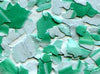 Marmorflocken in der Farbe Grünweiß
