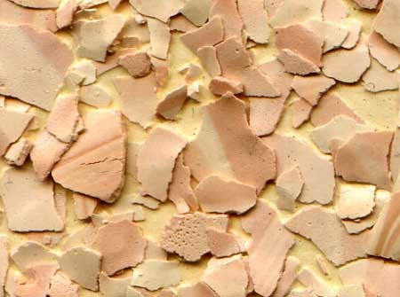 Deko-Marmorflocken in der Farbe Terracotta