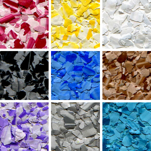 Marmorierte Deco-Farbchips (Marmorchips)