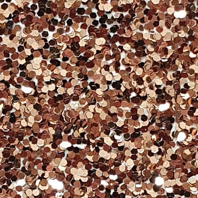 Metallic-Chips, Metallicflakes, Glitzerchips, Glitzerflocken, Einstreuchips, Glitter, Decoflakes in der Farbe Dark Copper