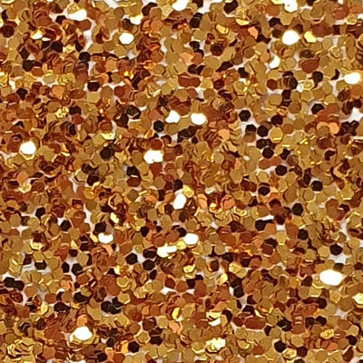 Metallic-Chips, Metallicflakes, Glitzerchips, Glitzerflocken, Einstreuchips, Glitter, Decoflakes in der Farbe Dark Gold