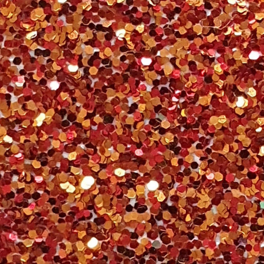 Metallic-Chips, Metallicflakes, Glitzerchips, Glitzerflocken, Einstreuchips, Glitter, Decoflakes in der Farbe Golden Orange
